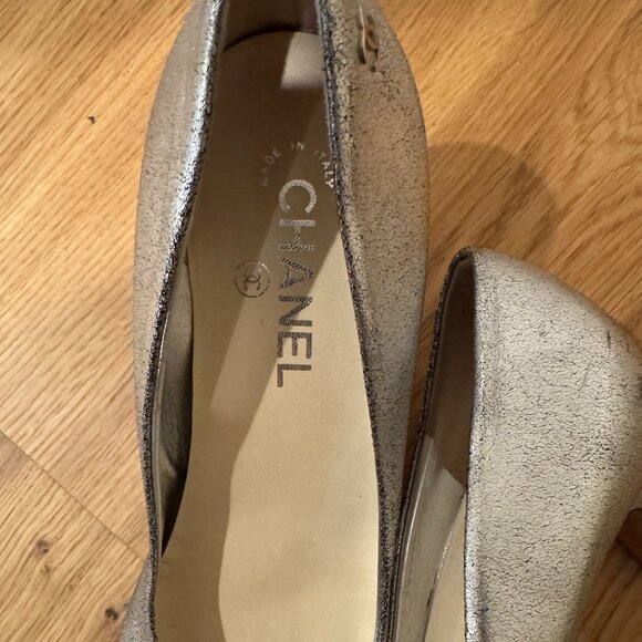 Chanel | Silver Pumps | Heels Shoes size 40.5 / 9.5 - Picture 11 of 15